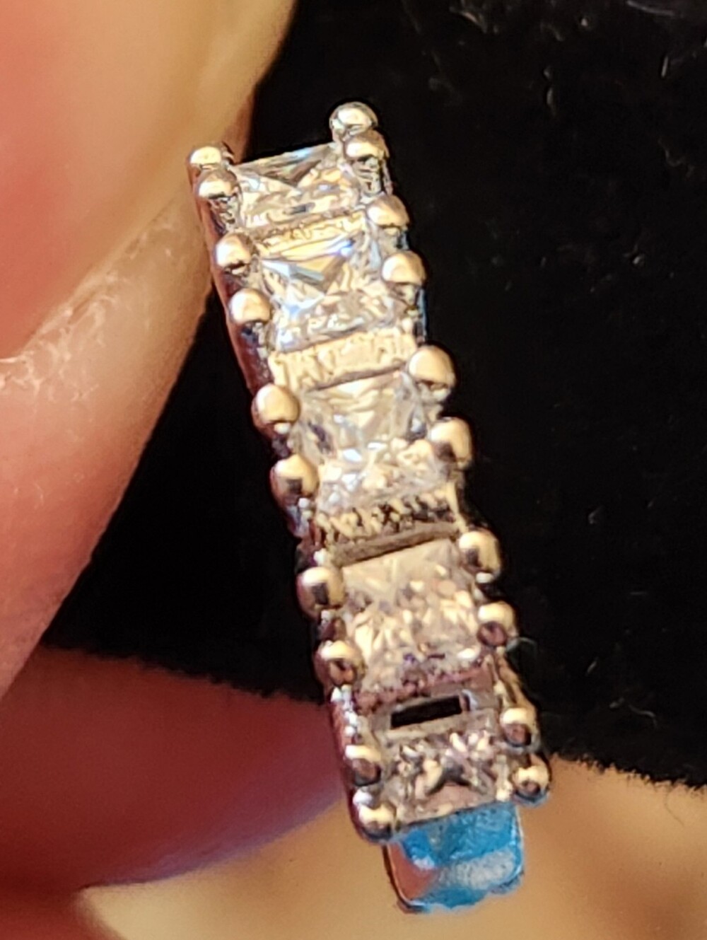 Swarovski Elements Mini Huggie Hoop Earrings Silver Tone New